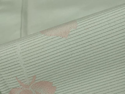 平和屋着物＊夏物　小紋　絽　舞花文　洗える着物　AAAY0663st