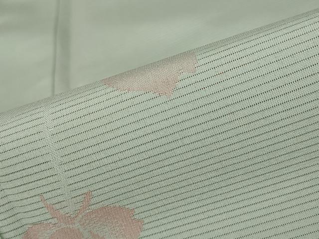 平和屋着物＊夏物　小紋　絽　舞花文　洗える着物　AAAY0663st