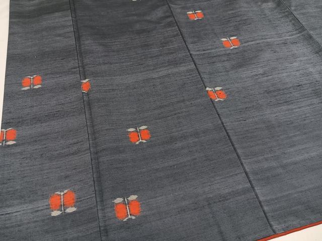 平和屋着物■上質な紬　遠州椿　正絹　逸品　AAAY1131ph