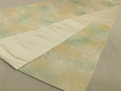 平和屋着物◎六通柄袋帯　霞文　引箔　正絹　逸品　AAAY1478ou