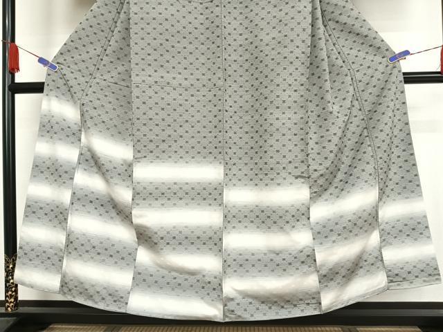 平和屋着物●花織　紬　訪問着　正絹　逸品　未使用　AAAY1500np