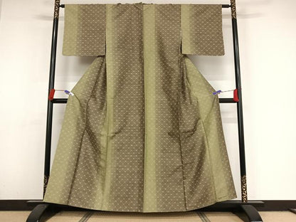平和屋着物●花織　紬 　正絹　逸品　未使用　AAAY1501np