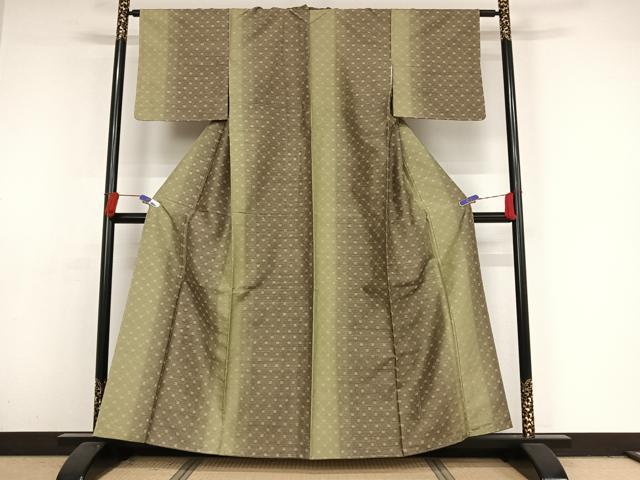 平和屋着物●花織　紬 　正絹　逸品　未使用　AAAY1501np