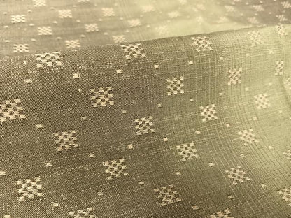 平和屋着物●花織　紬 　正絹　逸品　未使用　AAAY1501np