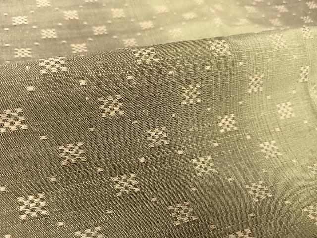 平和屋着物●花織　紬 　正絹　逸品　未使用　AAAY1501np