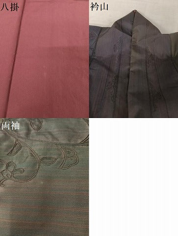 平和屋着物●総刺繍 本場大島紬 訪問着 中国三大刺繍 汕頭刺繍 スワトウ刺繍 更紗花間道 さが美扱い 正絹 逸品 AAAY1502np