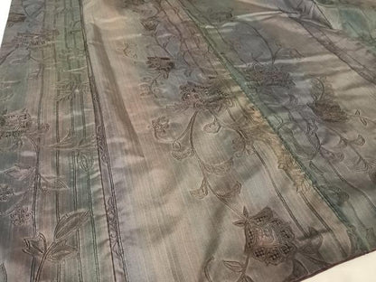 平和屋着物●総刺繍 本場大島紬 訪問着 中国三大刺繍 汕頭刺繍 スワトウ刺繍 更紗花間道 さが美扱い 正絹 逸品 AAAY1502np