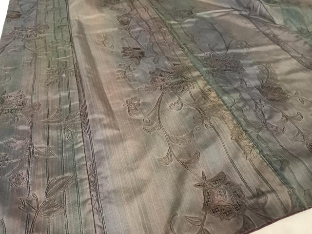 平和屋着物●総刺繍 本場大島紬 訪問着 中国三大刺繍 汕頭刺繍 スワトウ刺繍 更紗花間道 さが美扱い 正絹 逸品 AAAY1502np