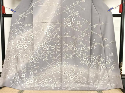 平和屋着物●総刺繍　訪問着　枝桜　金糸　正絹　逸品　AAAY1510np