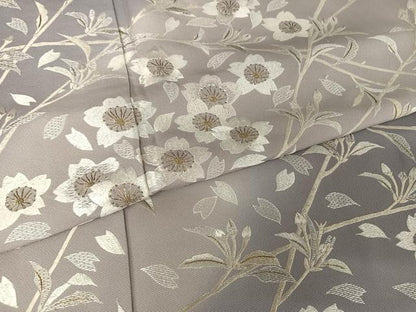 平和屋着物●総刺繍　訪問着　枝桜　金糸　正絹　逸品　AAAY1510np