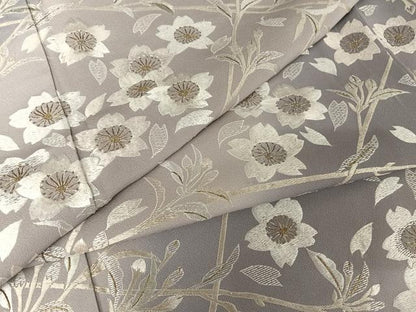 平和屋着物●総刺繍　訪問着　枝桜　金糸　正絹　逸品　AAAY1510np