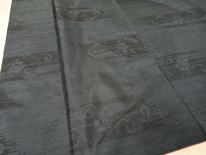 平和屋着物●本場大島紬 霞花文 証紙付き 正絹 逸品 AAAY1553np