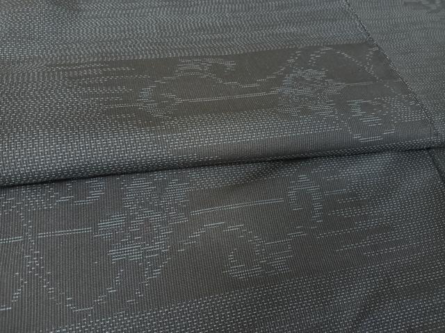 平和屋着物●本場大島紬 霞花文 証紙付き 正絹 逸品 AAAY1553np
