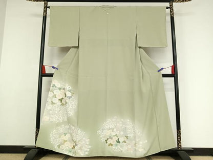 平和屋着物●豪華色留袖 草花文 暈し染め 金彩 丹後ちりめん 反端付き 正絹 逸品 未使用 AAAY1554np