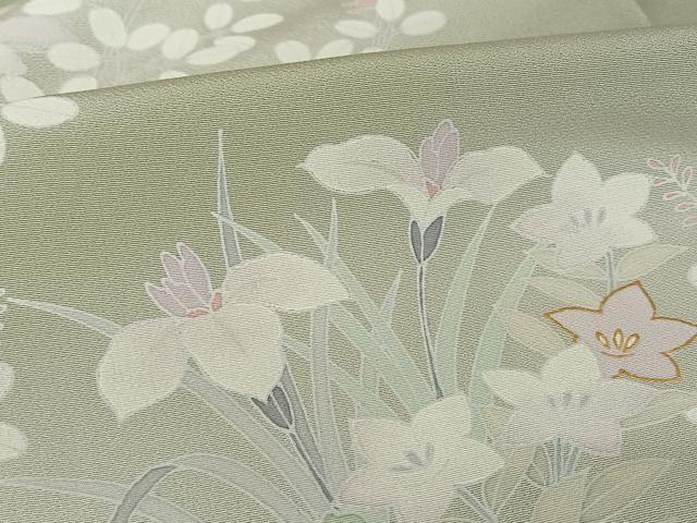 平和屋着物●豪華色留袖 草花文 暈し染め 金彩 丹後ちりめん 反端付き 正絹 逸品 未使用 AAAY1554np