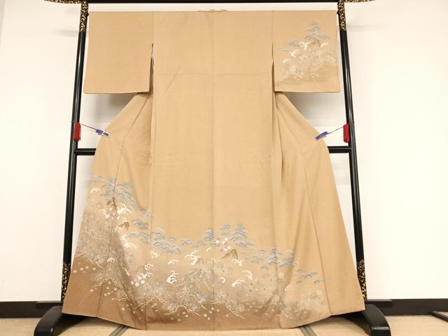 平和屋着物●訪問着 作家物 立波梅松文 暈し染め 正絹 逸品 AAAY1555np