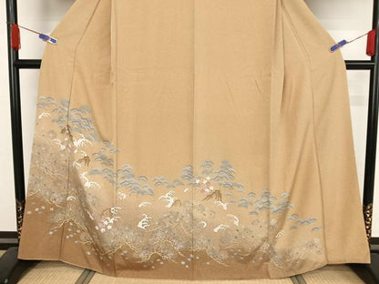 平和屋着物●訪問着 作家物 立波梅松文 暈し染め 正絹 逸品 AAAY1555np