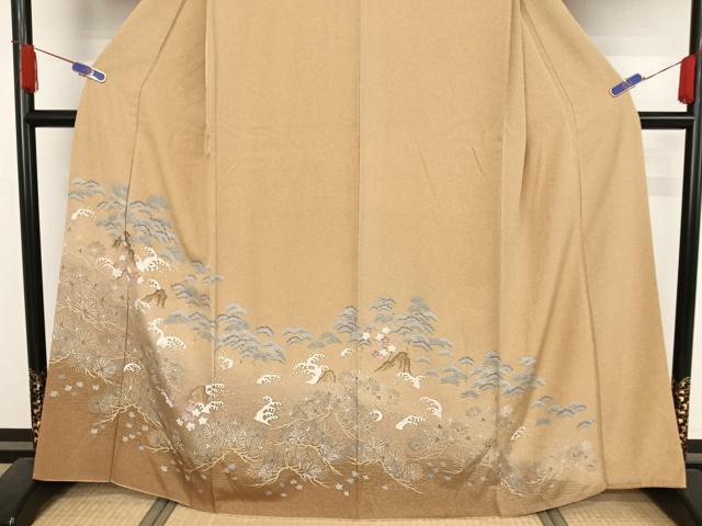 平和屋着物●訪問着 作家物 立波梅松文 暈し染め 正絹 逸品 AAAY1555np