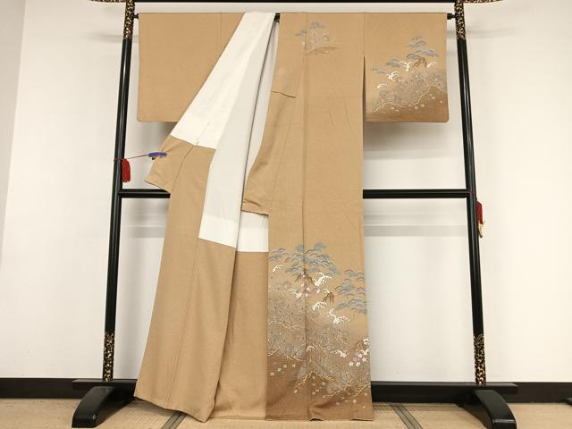 平和屋着物●訪問着 作家物 立波梅松文 暈し染め 正絹 逸品 AAAY1555np