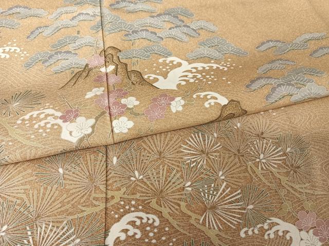 平和屋着物●訪問着 作家物 立波梅松文 暈し染め 正絹 逸品 AAAY1555np