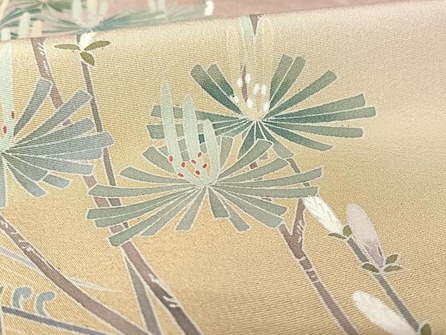 平和屋着物●訪問着 友禅 作家物 松 正絹 逸品 AAAY1572np