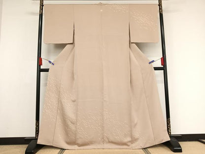 平和屋着物●室町 京正 訪問着 菊の花びら 金糸 正絹 逸品 AAAY1589np