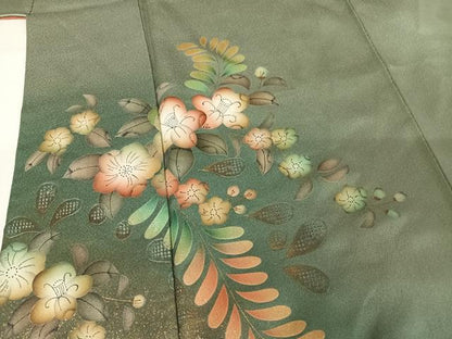 平和屋着物●訪問着　中国三大刺繍　汕頭刺繍　スワトウ刺繍　辻が花　暈し染め　金銀彩　正絹　逸品　AAAY1621np