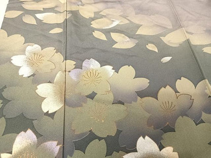 平和屋着物●夢風美 訪問着 舞桜 暈し染め 金銀彩 正絹 逸品 AAAY1625np