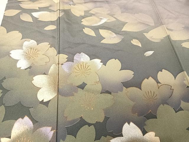 平和屋着物●夢風美 訪問着 舞桜 暈し染め 金銀彩 正絹 逸品 AAAY1625np