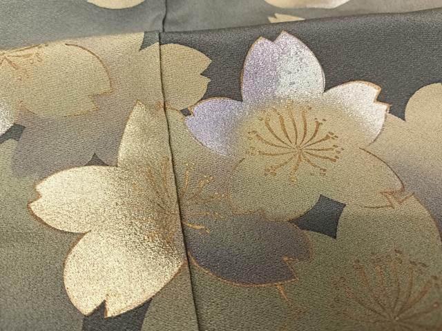 平和屋着物●夢風美 訪問着 舞桜 暈し染め 金銀彩 正絹 逸品 AAAY1625np