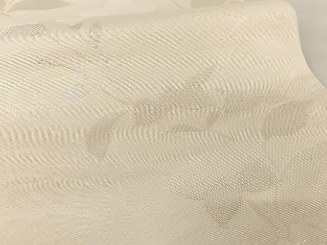 平和屋着物＊夏物　六通柄袋帯　枝花文　銀糸　正絹　逸品　AAAY1660np