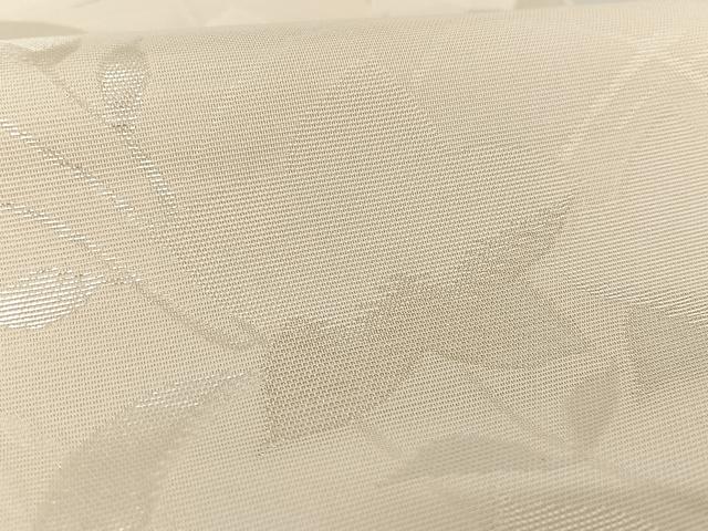 平和屋着物＊夏物　六通柄袋帯　枝花文　銀糸　正絹　逸品　AAAY1660np