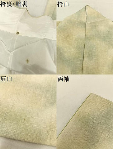 平和屋着物●訪問着 紬地 中国三大刺繍 相良刺繍 遠山風景文 正絹 逸品 AAAY1705np