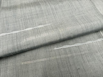 平和屋着物●上質な紬　眼鏡織　霞文　正絹　逸品　AAAY1708np