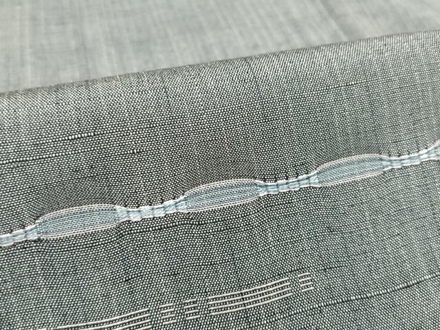 平和屋着物●上質な紬　眼鏡織　霞文　正絹　逸品　AAAY1708np