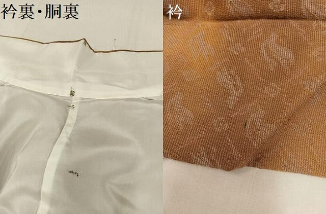 平和屋着物●お召　飛鳥菱文　正絹　逸品　AAAY1709np