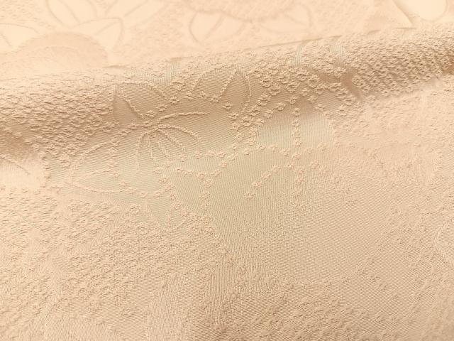 平和屋着物○上質な色無地 橘地紋 洗柿色 正絹 逸品 AAAY1730np