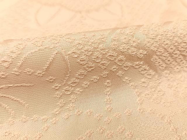 平和屋着物○上質な色無地 橘地紋 洗柿色 正絹 逸品 AAAY1730np