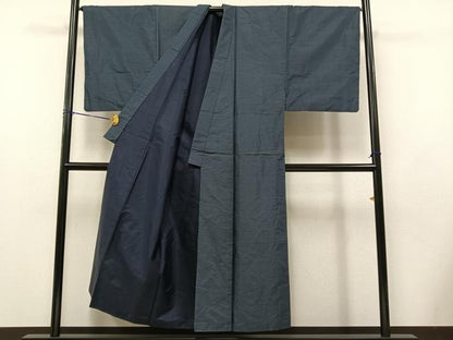 平和屋着物●男性 本場村山大島紬 アンサンブル 亀甲絣 正絹 逸品 AAAY1748np