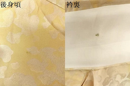 平和屋着物▽お召 単衣 花唐草文 正絹 逸品 未使用 AAAY1750np