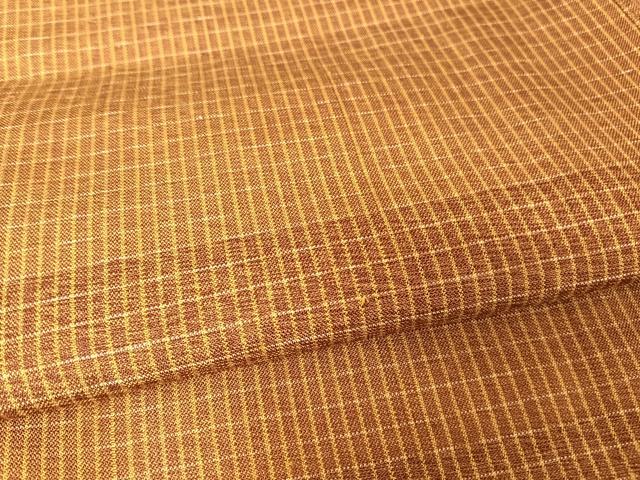 平和屋着物▽本場黄八丈 足高貴 紬 単衣 正絹 逸品 AAAY1751np
