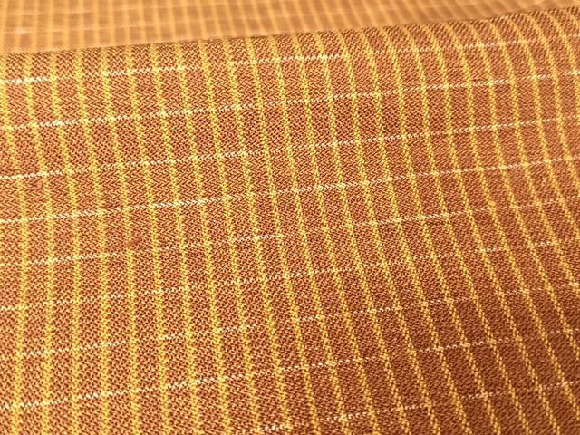 平和屋着物▽本場黄八丈 足高貴 紬 単衣 正絹 逸品 AAAY1751np