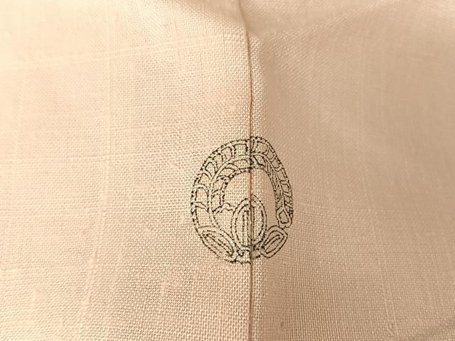 平和屋着物▽訪問着 単衣 紬地 手描き 草花文 正絹 逸品 AAAY1753np
