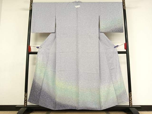 平和屋着物▽訪問着　単衣　天目暈し　正絹　逸品　未使用　AAAY1755np