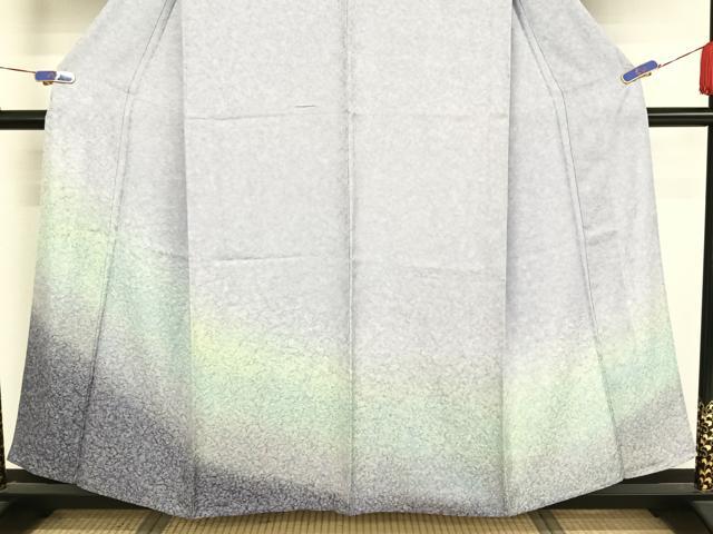 平和屋着物▽訪問着　単衣　天目暈し　正絹　逸品　未使用　AAAY1755np