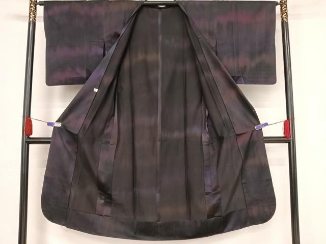 平和屋着物▽道行コート スリーシーズン 春夏秋 塵除け 霞文 ロングコート 正絹 逸品 AAAY1770np