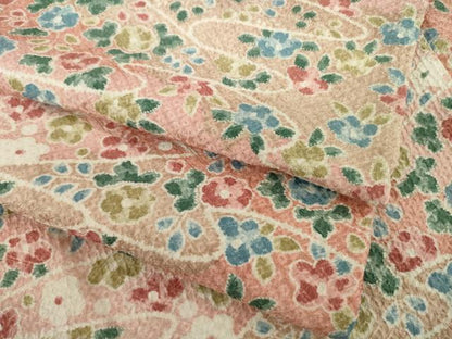 平和屋着物●上質な小紋 流水花文 正絹 逸品 AAAY1854ck