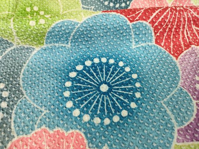 平和屋着物●名門 藤娘きぬたや・総絞り 振袖 花づくし 正絹 逸品 AAAY1857ck