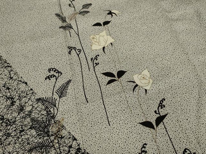 平和屋着物●訪問着　薔薇　金彩　正絹　逸品　AAAY1871ck