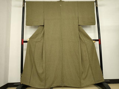 平和屋着物●上質な紬 霞文 正絹 逸品 AAAY1895ck